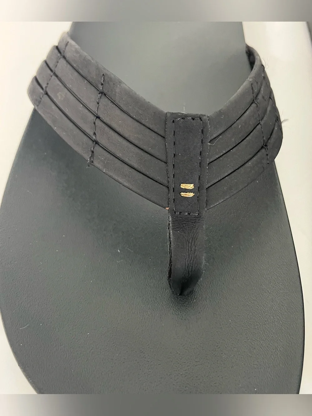 Reef Womens Black Flip Flop Sandals Arch Support Foam Beach Sz 9